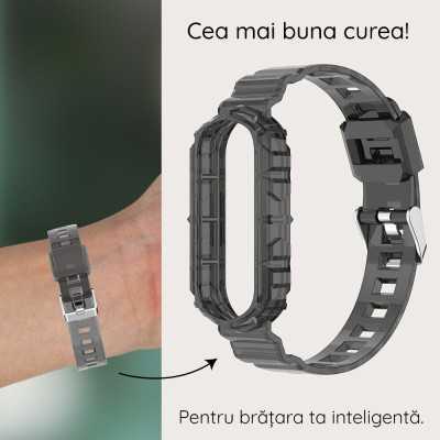 Curea Xiaomi Mi Band 5 Techsuit, negru, W017 - 3