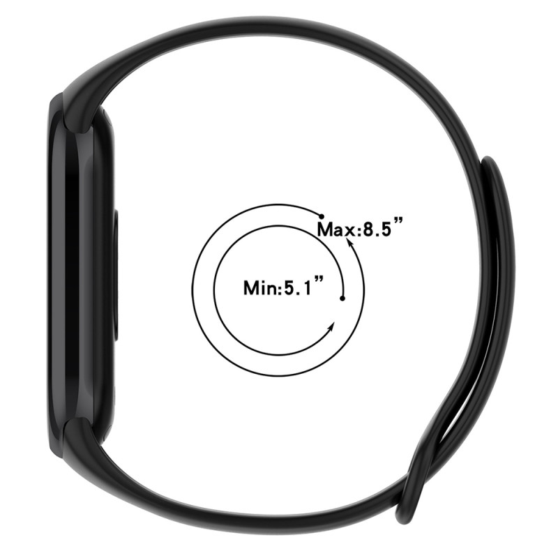 Bratara Xiaomi Smart Band 8 Techsuit, negru, W014 - 1