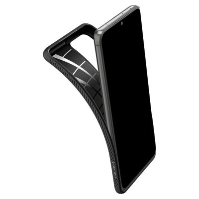 Husa pentru Samsung Galaxy S21 Ultra 5G - Spigen Liquid Air - Matte Black - 8