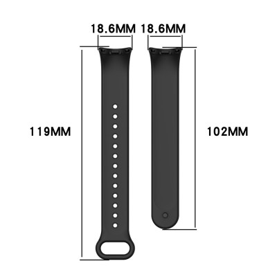 Bratara Xiaomi Smart Band 8 Techsuit, negru, W014 - 4