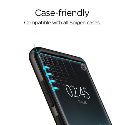 Folie pentru Samsung Galaxy S10 Plus (set 2) - Spigen Neo Flex - Clear - 2