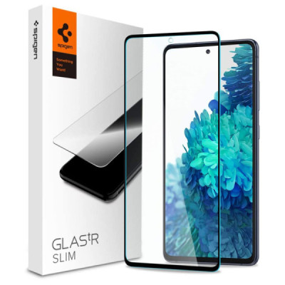 Folie pentru Samsung Galaxy S20 FE 4G / S20 FE 5G - Spigen Glas.tR Slim - Black - 1