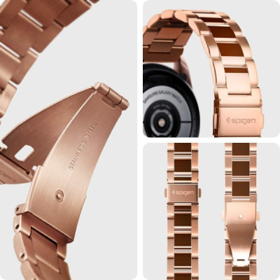 Curea pentru Samsung Galaxy Watch 4/5/Active 2, Huawei Watch GT 3 (42mm)/GT 3 Pro (43mm) - Spigen Modern Fit - Rose Gold - 4