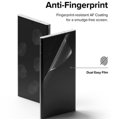 Folie pentru Samsung Galaxy S22 Ultra 5G (set 2) - Ringke Dual Easy Full - Clear - 5