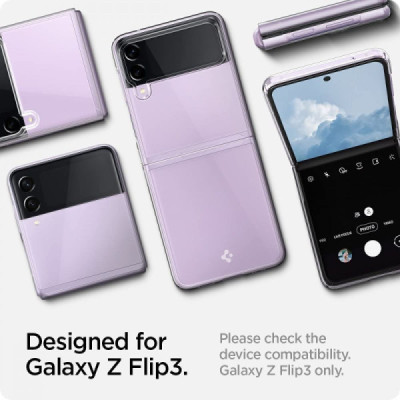 Husa pentru Samsung Galaxy Z Flip3 5G - Spigen Air Skin - Clear - 6