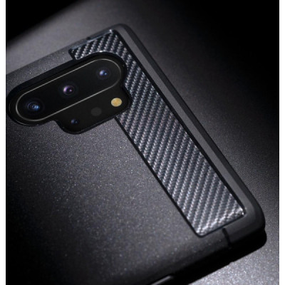 Husa pentru Samsung Galaxy Note 10 Plus 4G / Note 10 Plus 5G - Spigen Rugged Armor - Black - 5