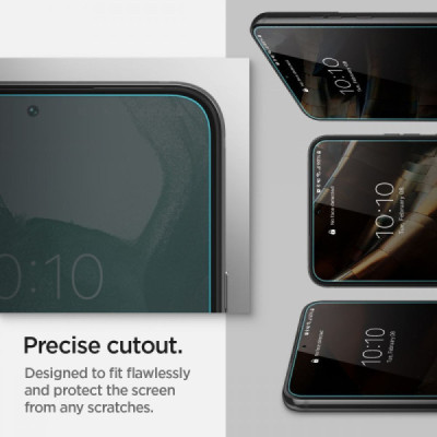 Folie pentru Samsung Galaxy S22 Plus 5G (set 2) - Spigen Glas.tR EZ FIT - Clear - 5