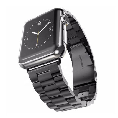 Curea pentru Apple Watch 1/2/3/4/5/6/7/8/9/SE/SE 2 (38/40/41mm) - Techsuit Watchband (W036) - Black - 4