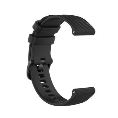 Curea pentru Samsung Galaxy Watch 4/5/Active 2, Huawei Watch GT 3 (42mm)/GT 3 Pro (43mm) - Techsuit Watchband 20mm (W006) - Blac