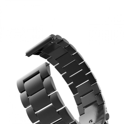 Curea pentru Samsung Galaxy Watch 4/5/Active 2, Huawei Watch GT 3 (42mm)/GT 3 Pro (43mm) - Techsuit Watchband 20mm (W010) - Blac