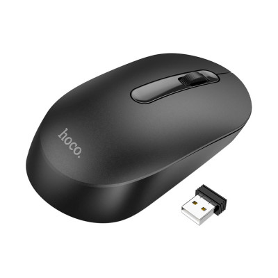 Mouse Hoco - Wireless Mouse (GM14) - 2.4G, 1200 DPI, 3D Button - Black - 2