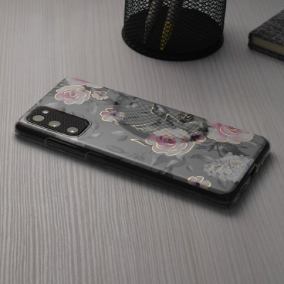 Husa pentru Samsung Galaxy S21 FE 5G - Techsuit Marble Series - Bloom of Ruth Gray - 6