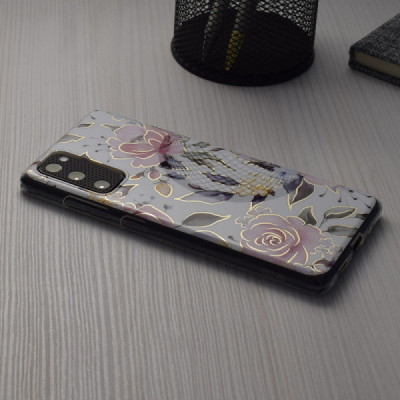 Husa pentru Samsung Galaxy S21 FE 5G - Techsuit Marble Series - Chloe White - 6