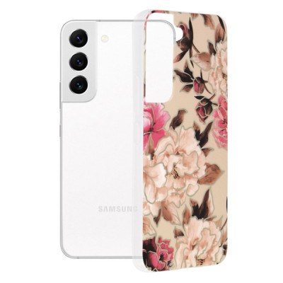 Husa pentru Samsung Galaxy S22 5G - Techsuit Marble Series - Mary Berry Nude - 1