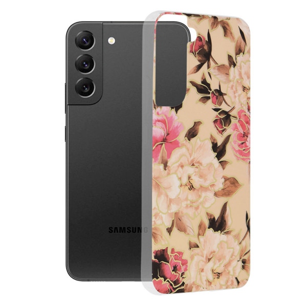 Husa pentru Samsung Galaxy S22 Plus - Techsuit Marble Series - Mary Berry Nude