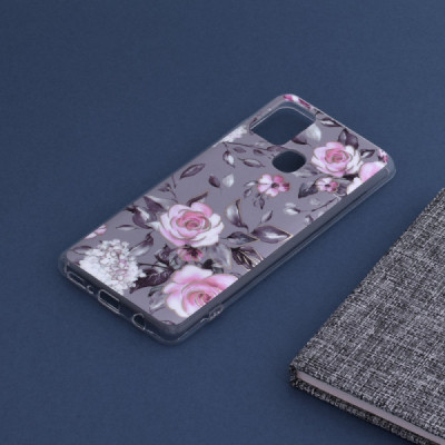 Husa pentru Samsung Galaxy A21s - Techsuit Marble Series - Bloom of Ruth Gray - 4