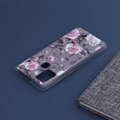 Husa pentru Samsung Galaxy A21s - Techsuit Marble Series - Bloom of Ruth Gray - 5