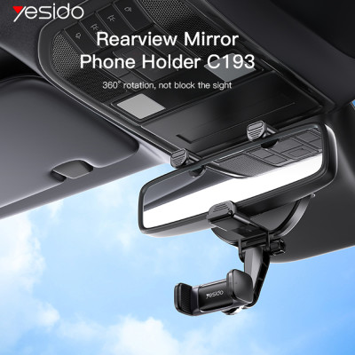 Suport auto telefon pentru oglinda retrovizoare Yesido C193 - 4