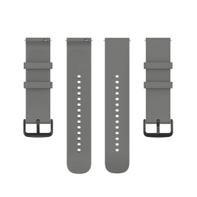 Curea pentru Samsung Galaxy Watch 4/5/Active 2, Huawei Watch GT 3 (42mm)/GT 3 Pro (43mm) - Techsuit Watchband 20mm (W001) - Gray