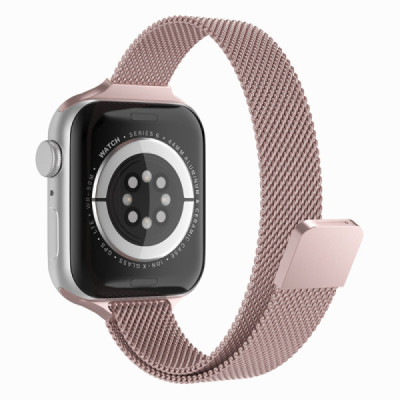 Curea pentru Apple Watch 1/2/3/4/5/6/7/8/9/SE/SE 2 (38/40/41mm) - Techsuit Watchband (W034) - Pink - 1