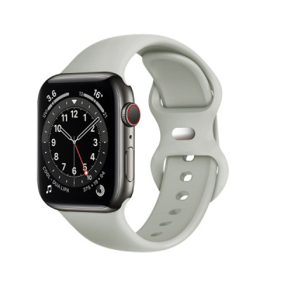 Curea pentru Apple Watch 1/2/3/4/5/6/7/8/9/SE/SE 2/Ultra/Ultra 2 (42/44/45/49mm) - Techsuit Watchband (W031) - Gray - 1