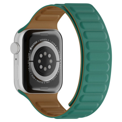 Curea pentru Apple Watch 1/2/3/4/5/6/7/8/9/SE/SE 2/Ultra/Ultra 2 (42/44/45/49mm) - Techsuit Watchband (W035) - Turquoise - 2