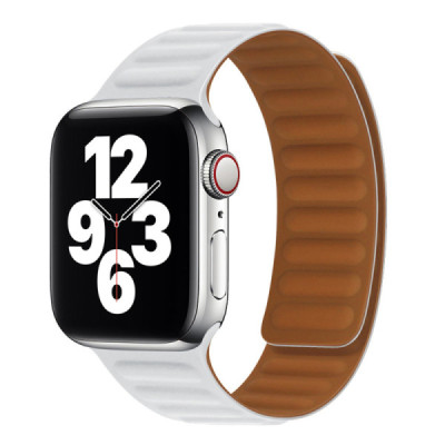Curea pentru Apple Watch 1/2/3/4/5/6/7/8/9/SE/SE 2/Ultra/Ultra 2 (42/44/45/49mm) - Techsuit Watchband (W035) - White - 1