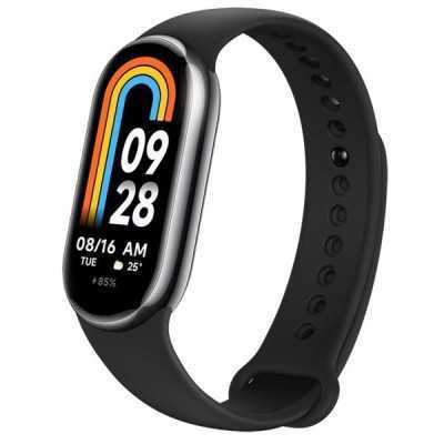 Bratara Fitness Xiaomi Mi Band 8, Rezistenta la apa 5ATM, bratara silicon, ecran AMOLED 1.62 (Negru) - 1