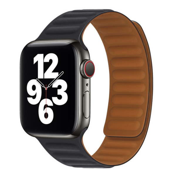 Curea pentru Apple Watch 1/2/3/4/5/6/7/8/9/SE/SE 2 (38/40/41mm) - Techsuit Watchband (W035) - Negru