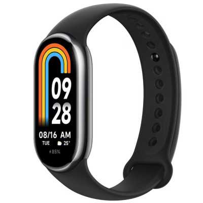 Bratara Fitness Xiaomi Mi Band 8, Rezistenta la apa 5ATM, bratara silicon, ecran AMOLED 1.62 (Negru) - 2