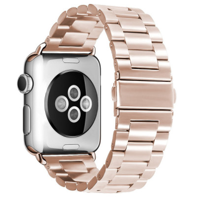 Curea pentru Apple Watch 1/2/3/4/5/6/7/8/9/SE/SE 2/Ultra/Ultra 2 (42/44/45/49mm) - Techsuit Watchband (W036) - Pink - 2