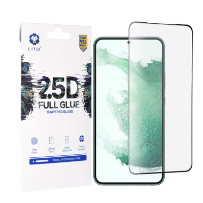 Folie pentru Samsung Galaxy S22 Plus 5G / S23 Plus - Lito 2.5D FullGlue Super Thin Glass - Black - 1