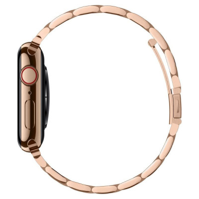 Curea pentru Apple Watch 1/2/3/4/5/6/7/8/9/SE/SE 2 (38/40/41mm) - Spigen Modern Fit - Rose Gold - 5