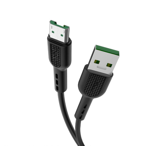 Cablu de Date USB la Micro USB 20W, 4A, 1m - Hoco Surge (X33) - Black