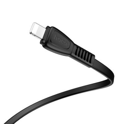Cablu de Date USB-A la Lightning 12W, 2.4A, 1m - Hoco Noah (X40) - Black - 2