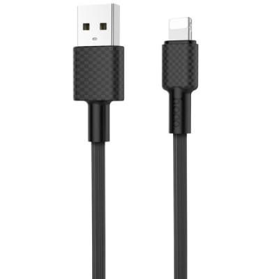 Cablu de Date USB-A la Lightning 10W, 2A, 1m - Hoco Superior style (X29) - Black - 1