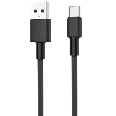 Cablu de Date USB-A la Type-C 10W, 2A, 1m - Hoco Superior style (X29) - Black - 1