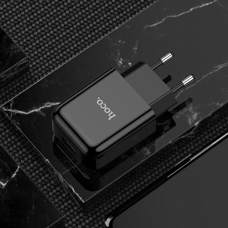 Incarcator USB Quick Charge Hoco Vigour N2, 2.1A, negru - 6