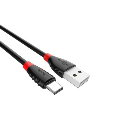 Cablu de Date USB-A la USB Type-C 10W, 2.4A, 1.2m - Hoco Excellent charge (X27) - Black - 5