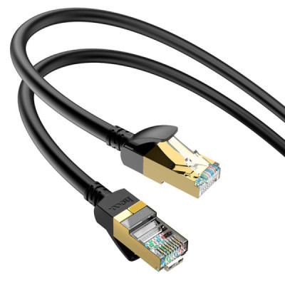 Cablu de Internet RJ45 la RJ45 1Gbps, 1m - Hoco Level (US02) - Black - 3
