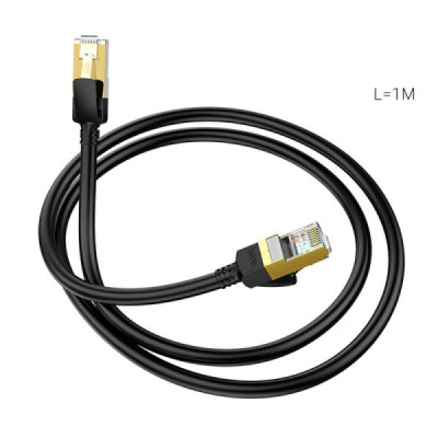 Cablu de Internet RJ45 la RJ45 1Gbps, 1m - Hoco Level (US02) - Black - 5