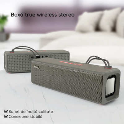 Boxa Portabila Bluetooth 5.0, 2x5W - Hoco Bounce (HC3) - Green - 5