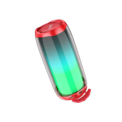 Boxa Portabila LED, Bluetooth 5.0, 10W - Hoco Pulsating (HC8) - Red - 3