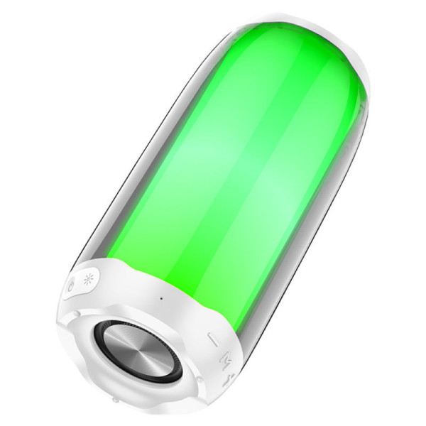 Boxa Portabila LED, Bluetooth 5.0, 10W - Hoco Pulsating (HC8) - White