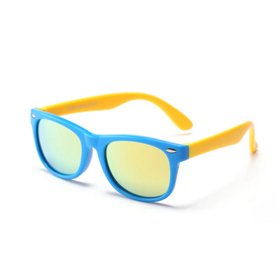 Ochelari de soare pentru copii Techsuit D802, galben / albastru - 1