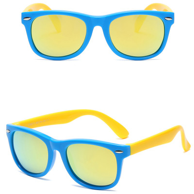 Ochelari de soare pentru copii Techsuit D802, galben / albastru - 3
