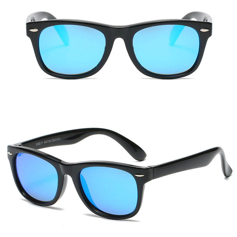 Ochelari de soare pentru copii Techsuit D802, negru / albastru - 2