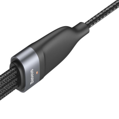 Cablu de Date USB la Lightning, Micro-USB, Type-C 66W, 1.2m - Baseus Flash Series (CA1T3-G1) - Gray - 5