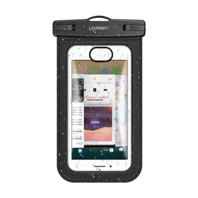 Husa Waterproof pentru Telefon 6 inch - Ugreen (50919) - Black - 1