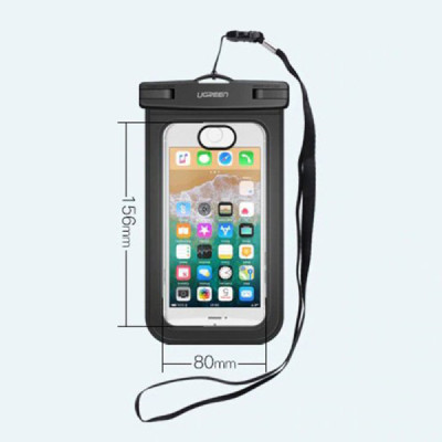 Husa Waterproof pentru Telefon 6 inch - Ugreen (50919) - Black - 6